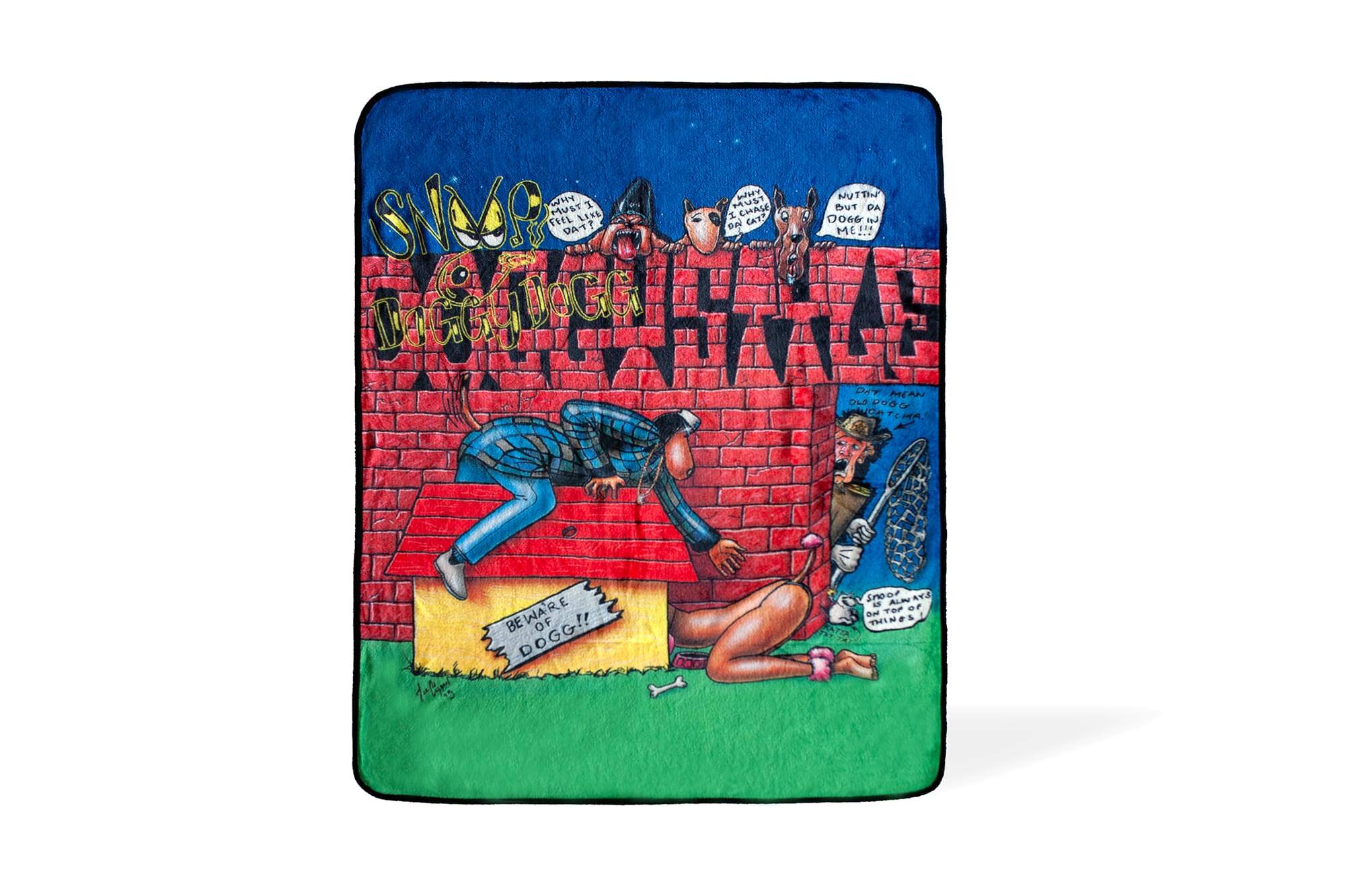 Just Funky - Snoop Dogg Doggystyle Album Cover Large Fleece Throw Blanket | 60 x 45 Inches - Blue price history on PriceWatchPro
