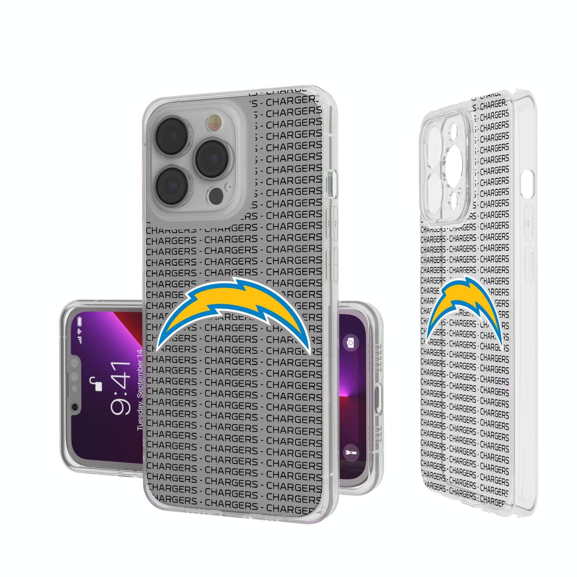Keyscaper - NFL - Los Angeles Chargers iPhone Clear Text Backdrop Design Case - 15 Plus - Multicolor price history on PriceWatchPro