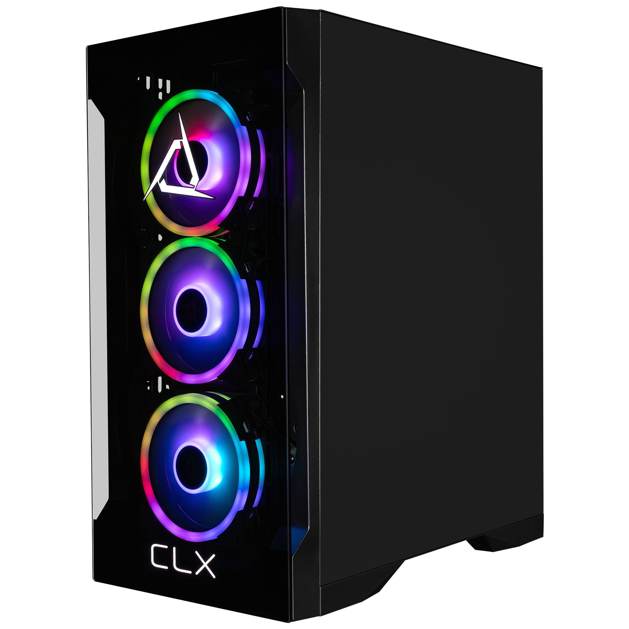 Back. CLX - SET Gaming Desktop - Intel Core Ultra 9 285K - 64GB DDR5 5600 Memory - GeForce RTX 4070 SUPER - 2TB NVMe SSD - 4TB HDD - Black.