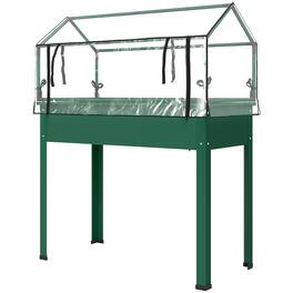 Outsunny - Garden Box with Greenhouse Cover