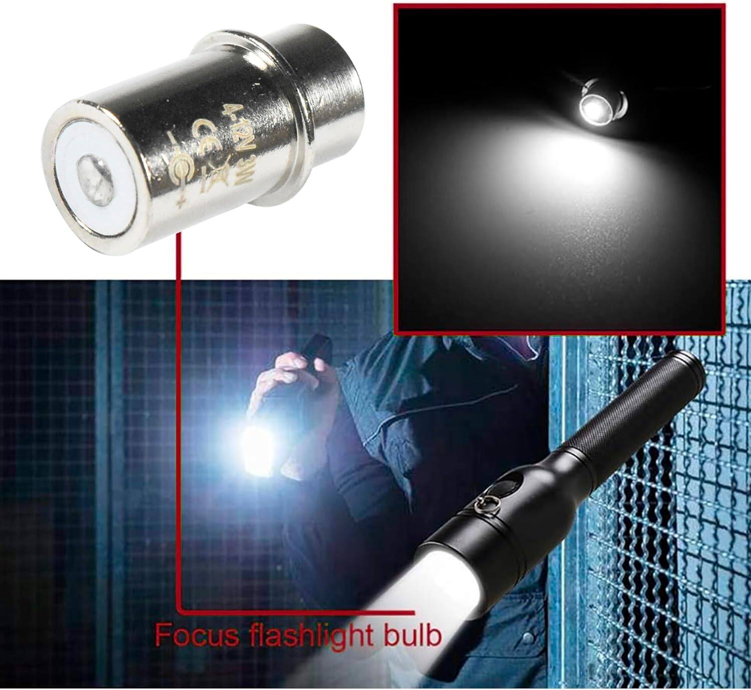 Focus flashlight bulb
