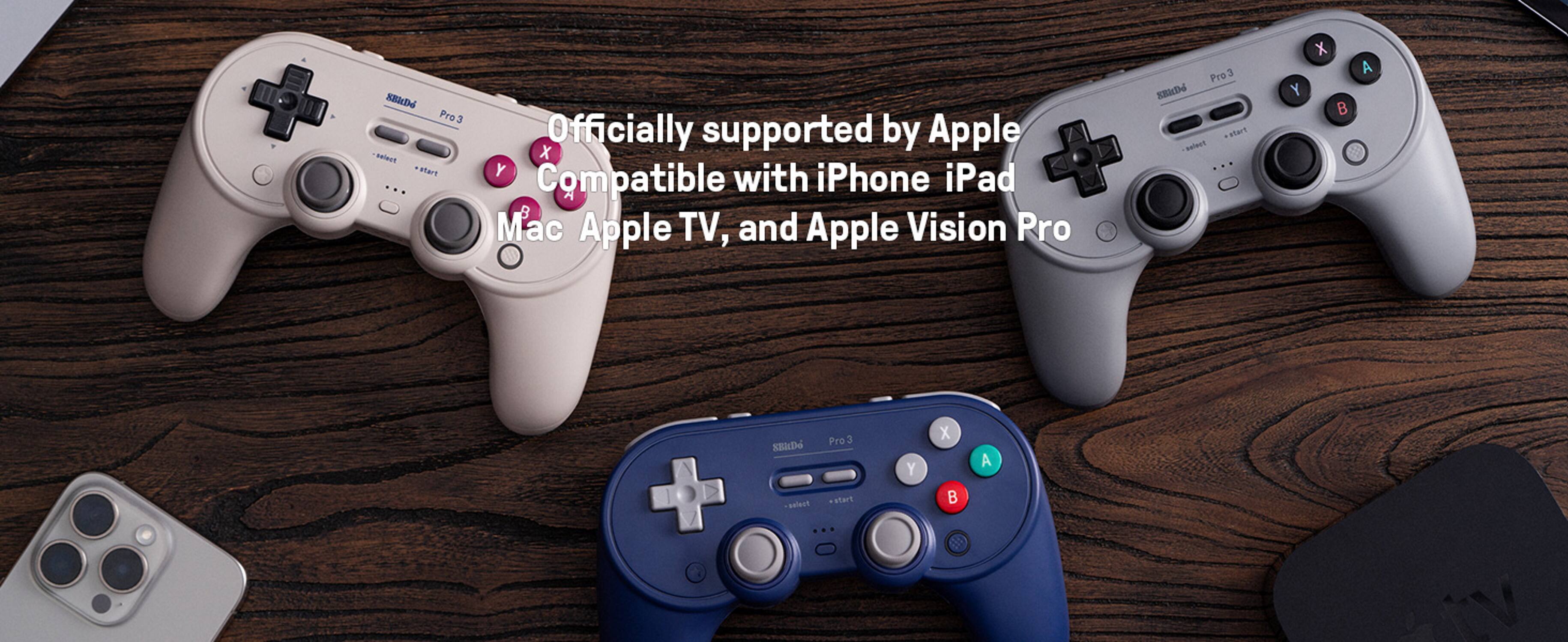 Officially supported by Apple  
Compatible with iPhone, iPad, Mac, Apple TV, and Apple Vision Pro