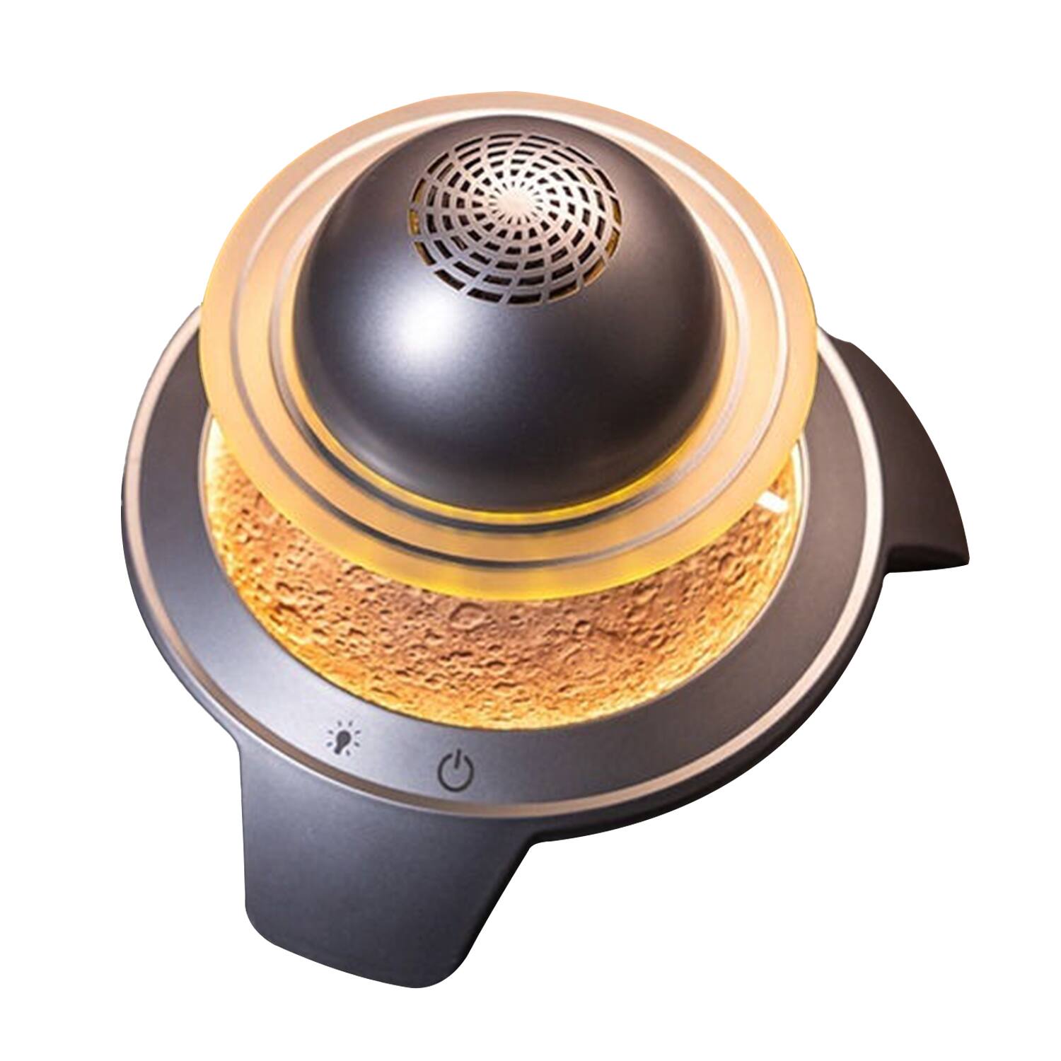 Angle. Skanty Furniture - Magnetic Levitating Bluetooth Speaker, 360° Rotation Saturn Speaker,Wireless Floating Speakers for Home Office Decor - silve.