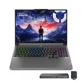 Lenovo - Legion i5 16" WQXGA Gaming Laptop,Intel i7-14650HX,32GB RAM,1TB SSD+1TB Dock Set,RTX 4050,Backlit Kb,Win 11 - Gray