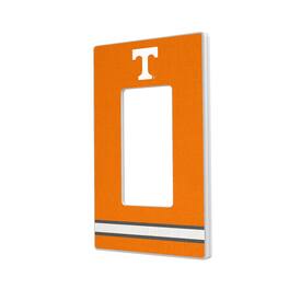 Keyscaper - Tennessee Volunteers Stripe Design Single Rocker Light Switch Plate - Multicolor