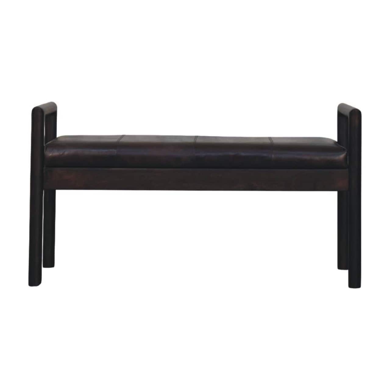Artisan Furniture - Solid Wood Gridline Bench - Brown
