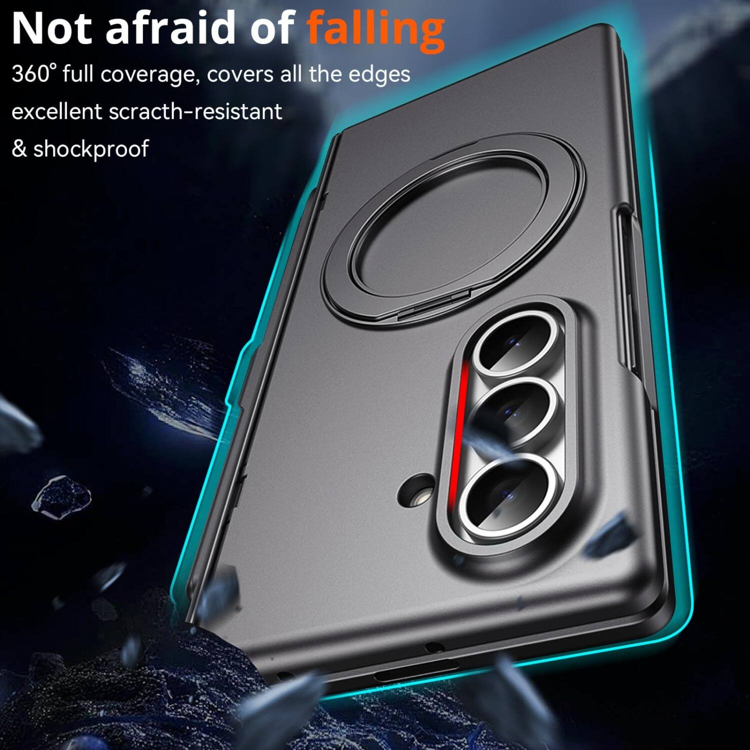 Not afraid of falling  
360° full coverage, covers all the edges  
excellent scratch-resistant & shockproof