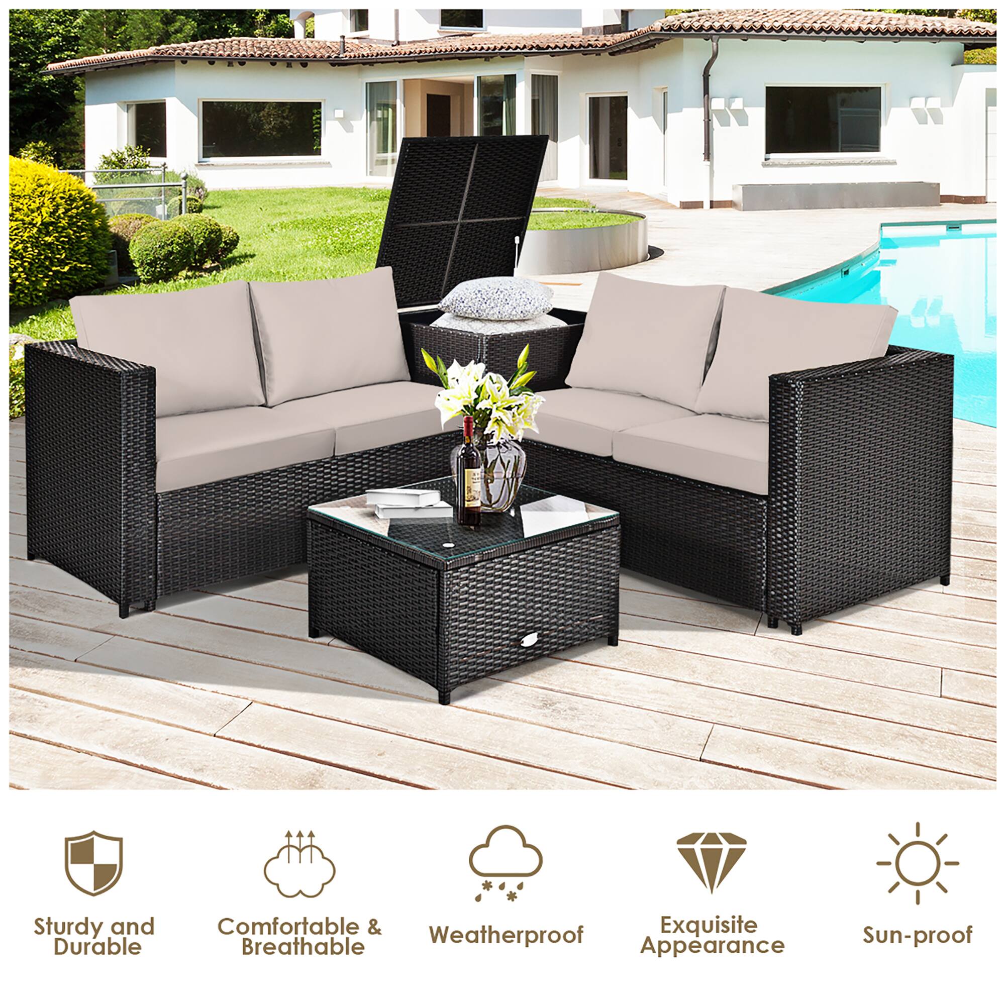 Sturdy and Durable, Comfortable & Breathable, Weatherproof, Exquisite Appearance, Sun-proof