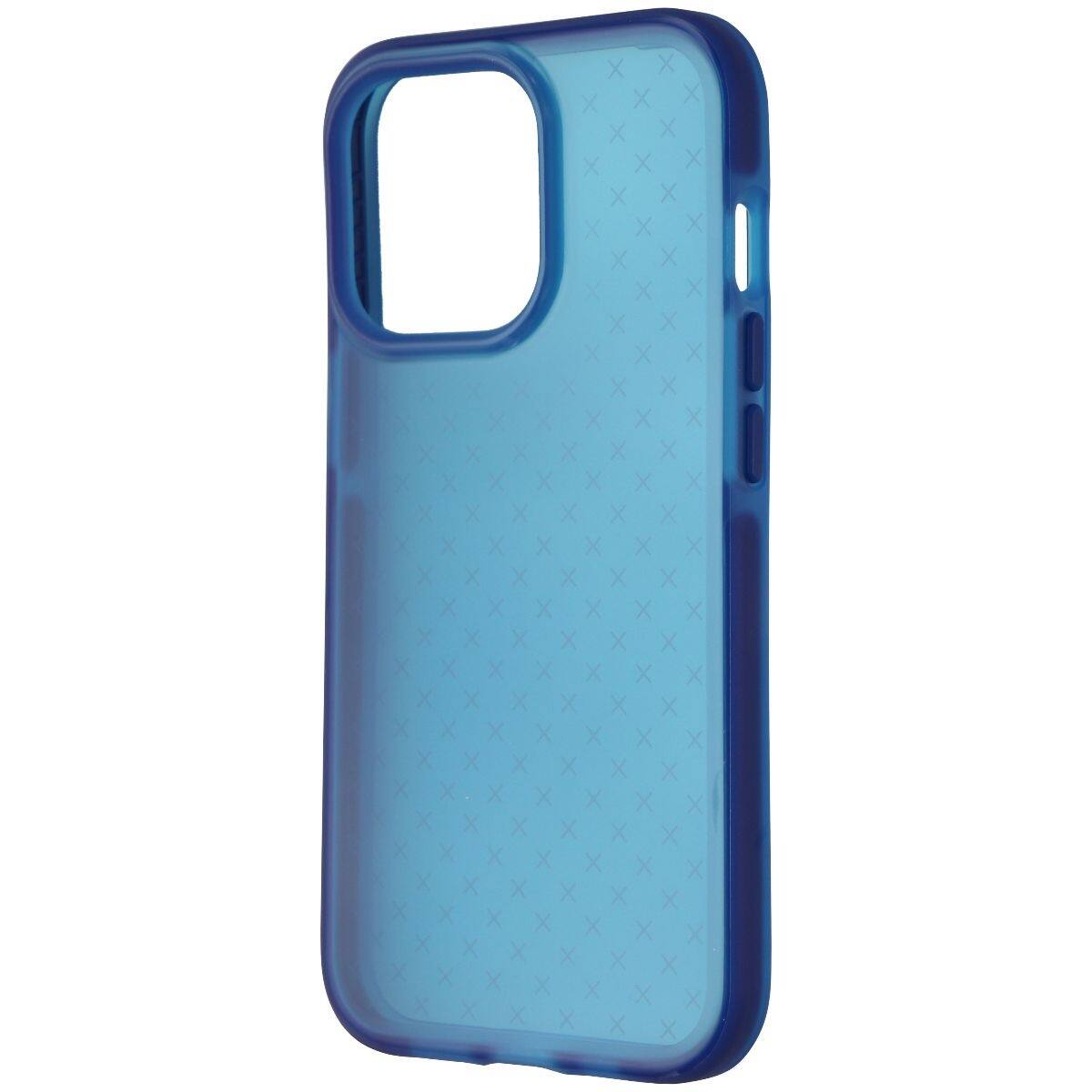 Front. Tech21 - Tech21 Evo Check Flexible Gel Case for Apple iPhone 13 Pro - Blue - Blue.