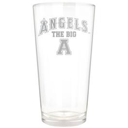 Great American Products - Los Angeles Angels Etched 16oz. Rally Cry Pint Glass - Multicolor