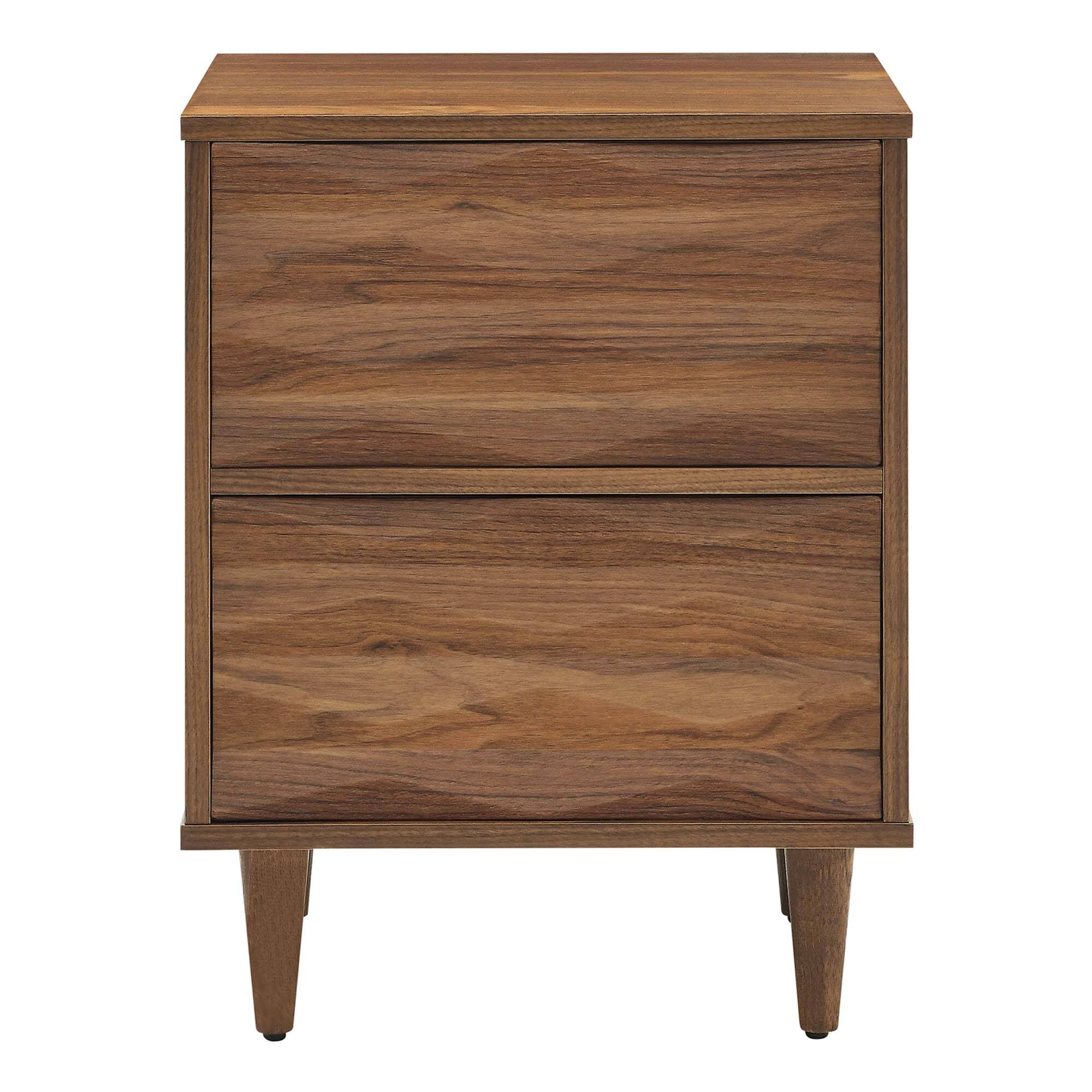 Alt View 2. Modway - Vespera 2-Drawer Nightstand by Modway - Walnut.