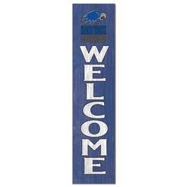 Jardine - Hartwick College Hawks 12" x 48" Welcome Outdoor Leaner - Blue