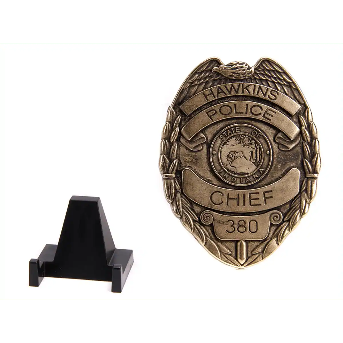 HAWKINS POLICE  
STATE OF INDIANA  
CHIEF  
380