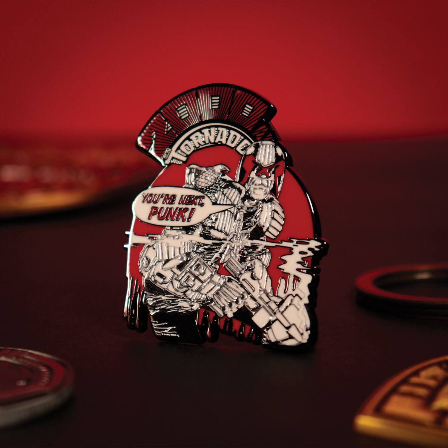 Sure, here is the corrected and grouped text from the image:

---

**TORNADO**

**YOU'RE NEXT, PUNK!**

---