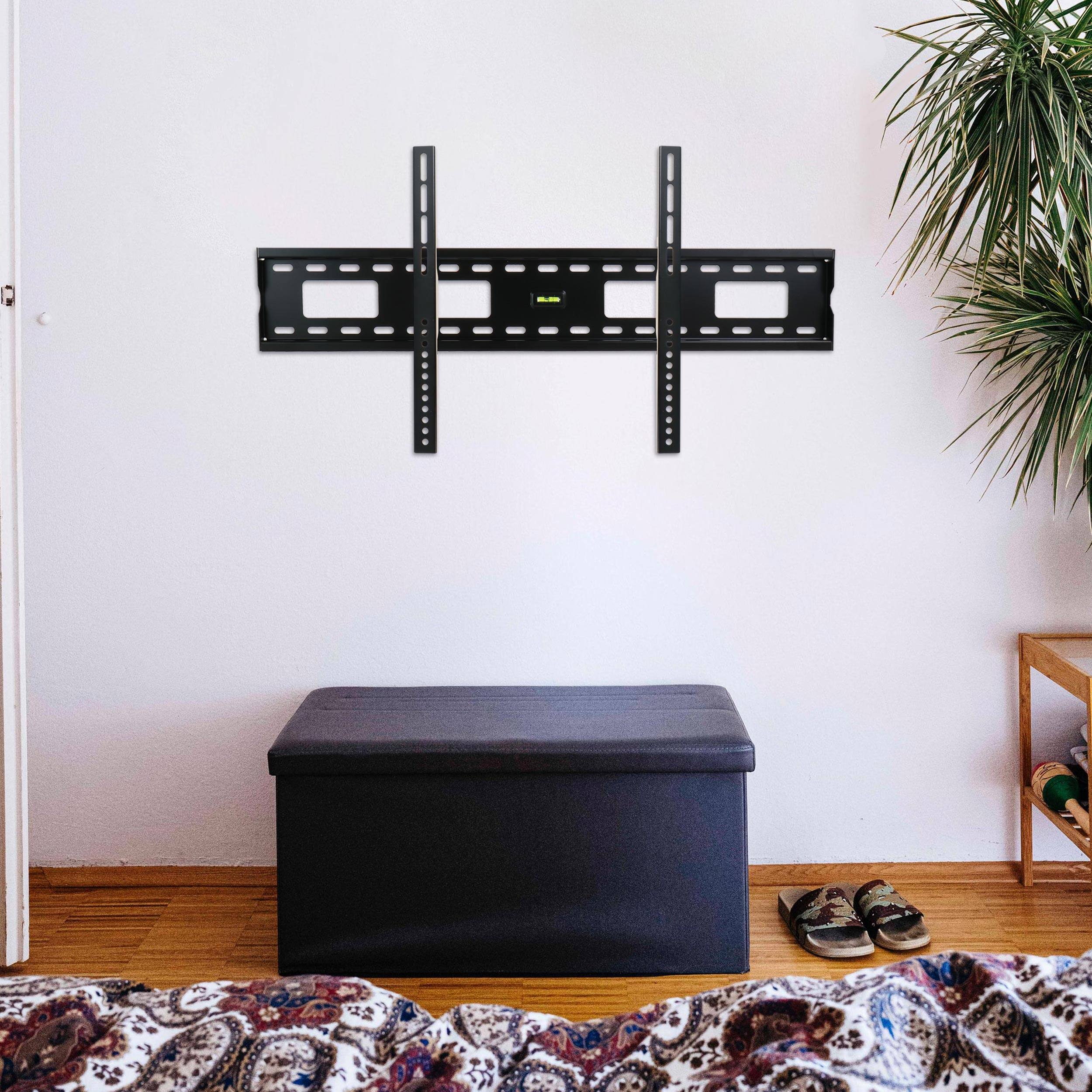 Alt View 8. MegaMounts - MegaMounts Fixed Wall Mount with Bubble Level for 37-100 Inch  LCD, LED, and Plasma Screens - Black.