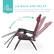 LIE BACK AND RELAX
Built with freely adjustable back and footrests so you can find and enjoy the perfect angle
160° Degrees