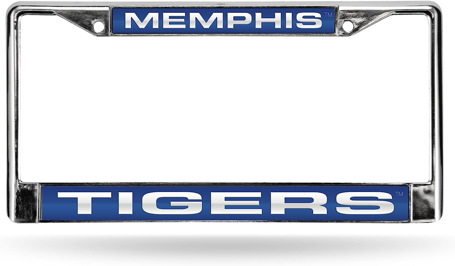 Memphis Tigers Chrome Metal Laser Cut License Plate Frame