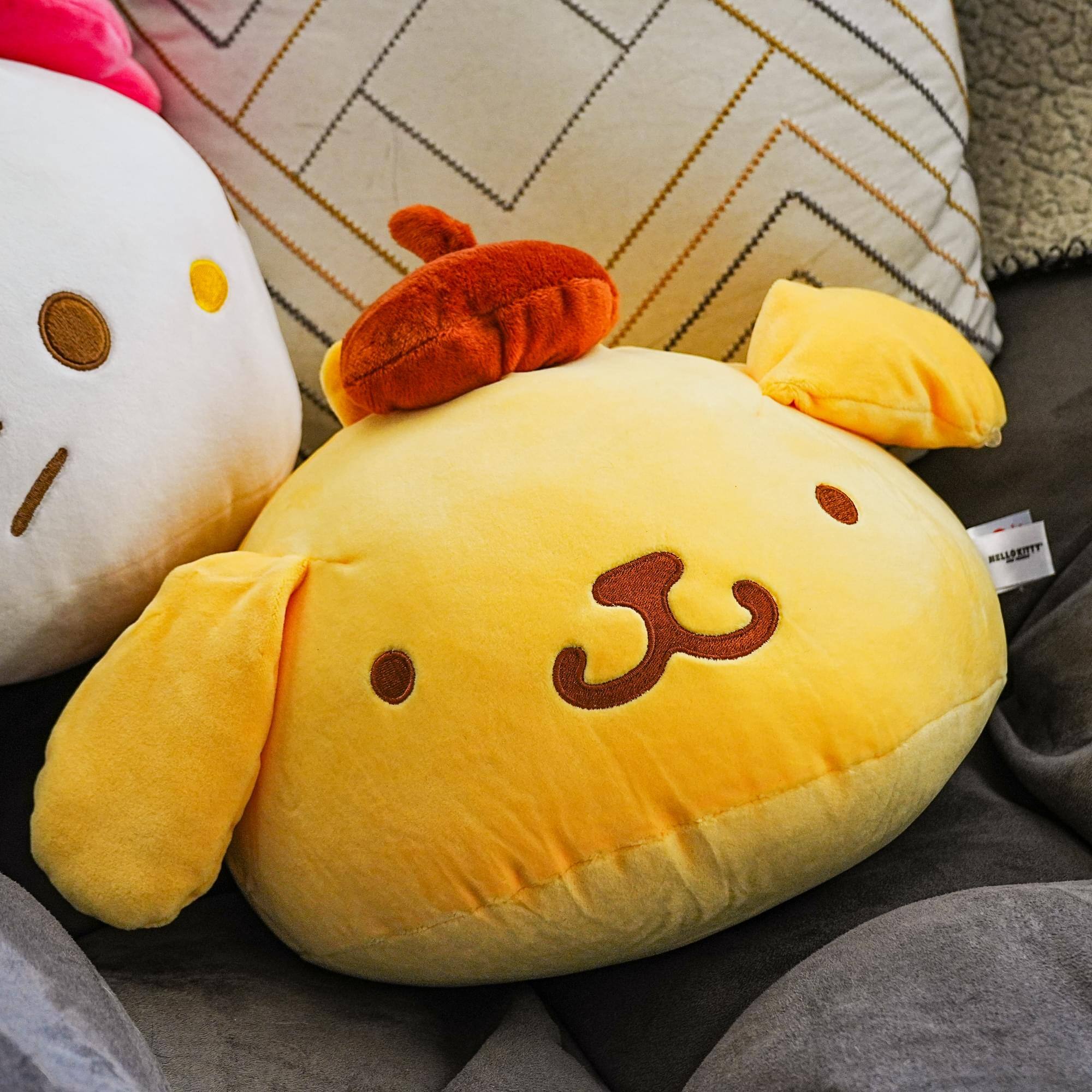 Alt View 4. Hello Kitty - Sanrio Hello Kitty and Friends 10 Inch Dumpling Plush | Pompom Purin - Yellow.
