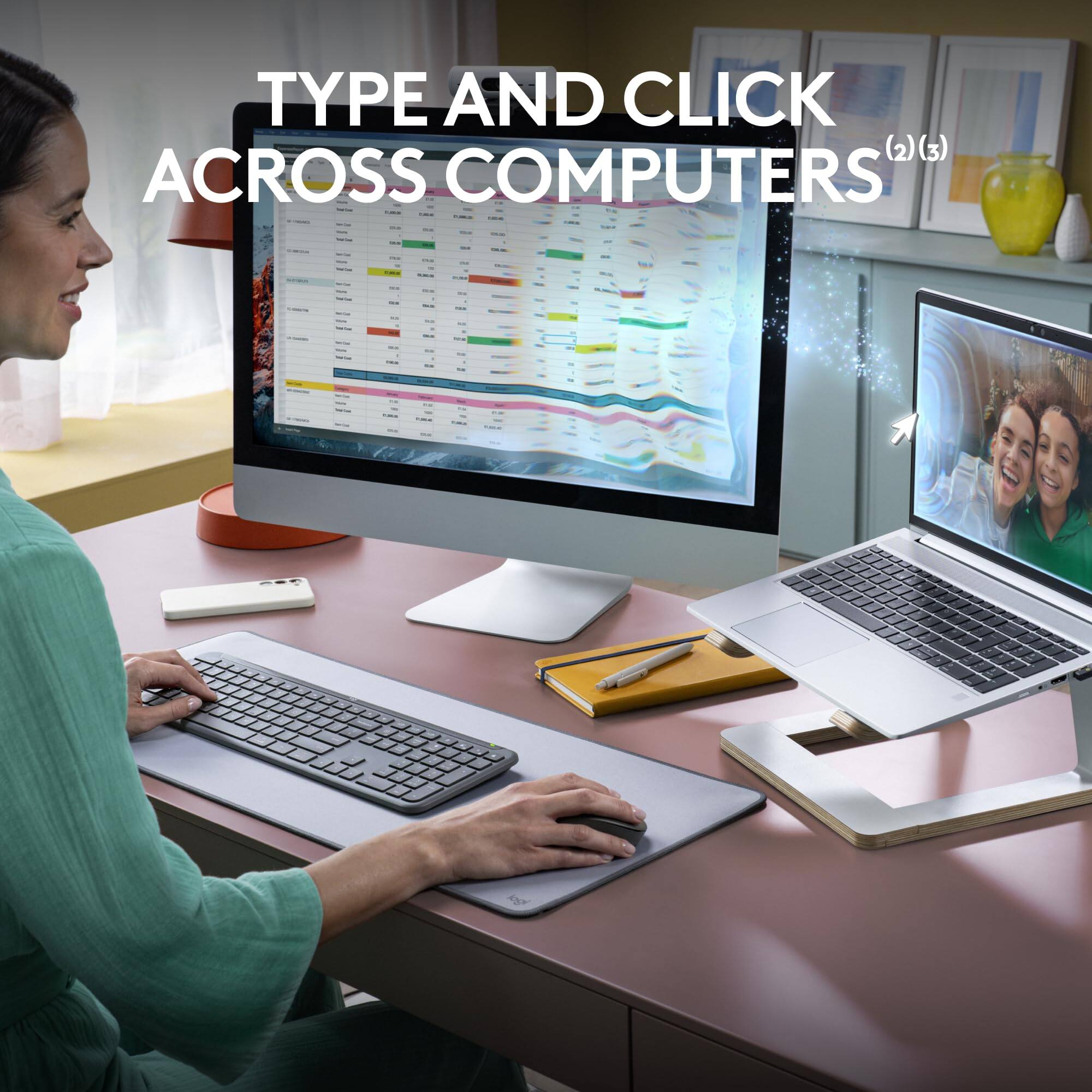 TYPE AND CLICK ACROSS COMPUTERS (2)(3)