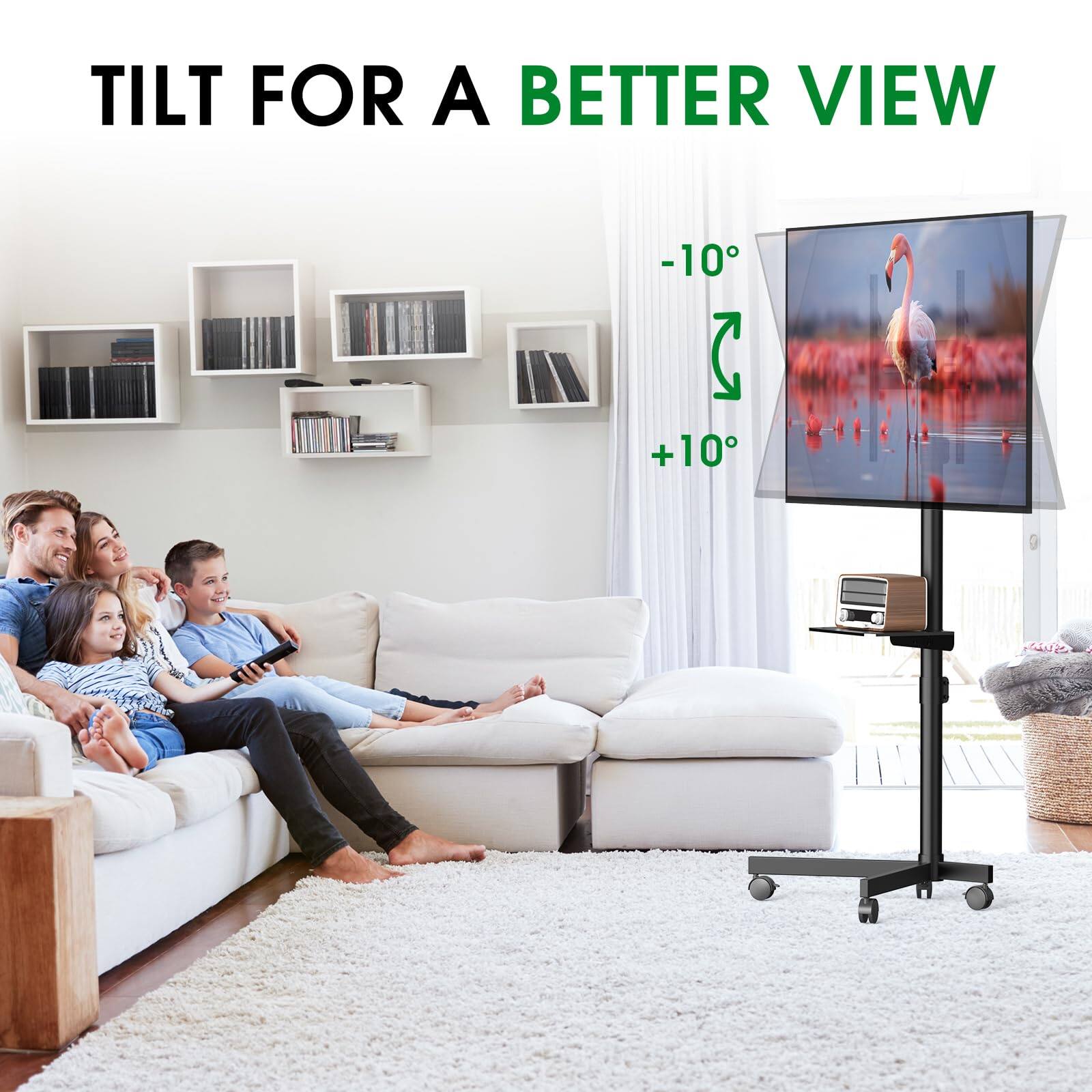 TILT FOR A BETTER VIEW

-10°
+10°