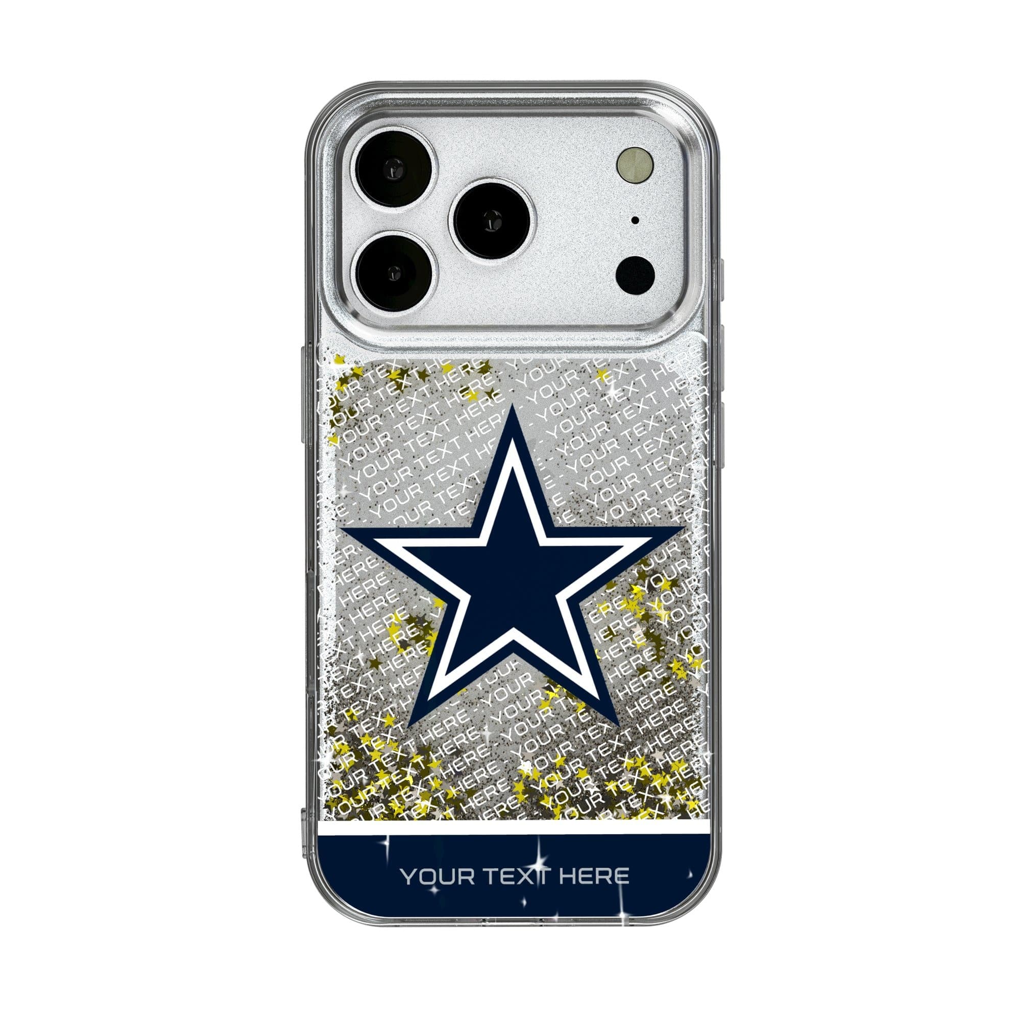 Keyscaper - NFL - Dallas Cowboys Personalized Endzone Plus Design iPhone Glitter Phone Case - 16 Pro - Multicolor price history on PriceWatchPro