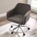 Alt View 16. Linon Home Décor - Carvel Plush Faux Sherpa Height-Adjustable Office Chair - Gray.
