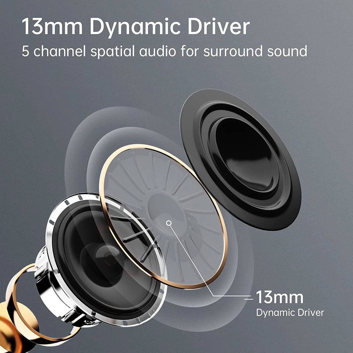 Alt View 2. Home Collection - Black Bluetooth 5.1 Noise Cancelling Wireless Sport Earbuds with Built-in Microphone.