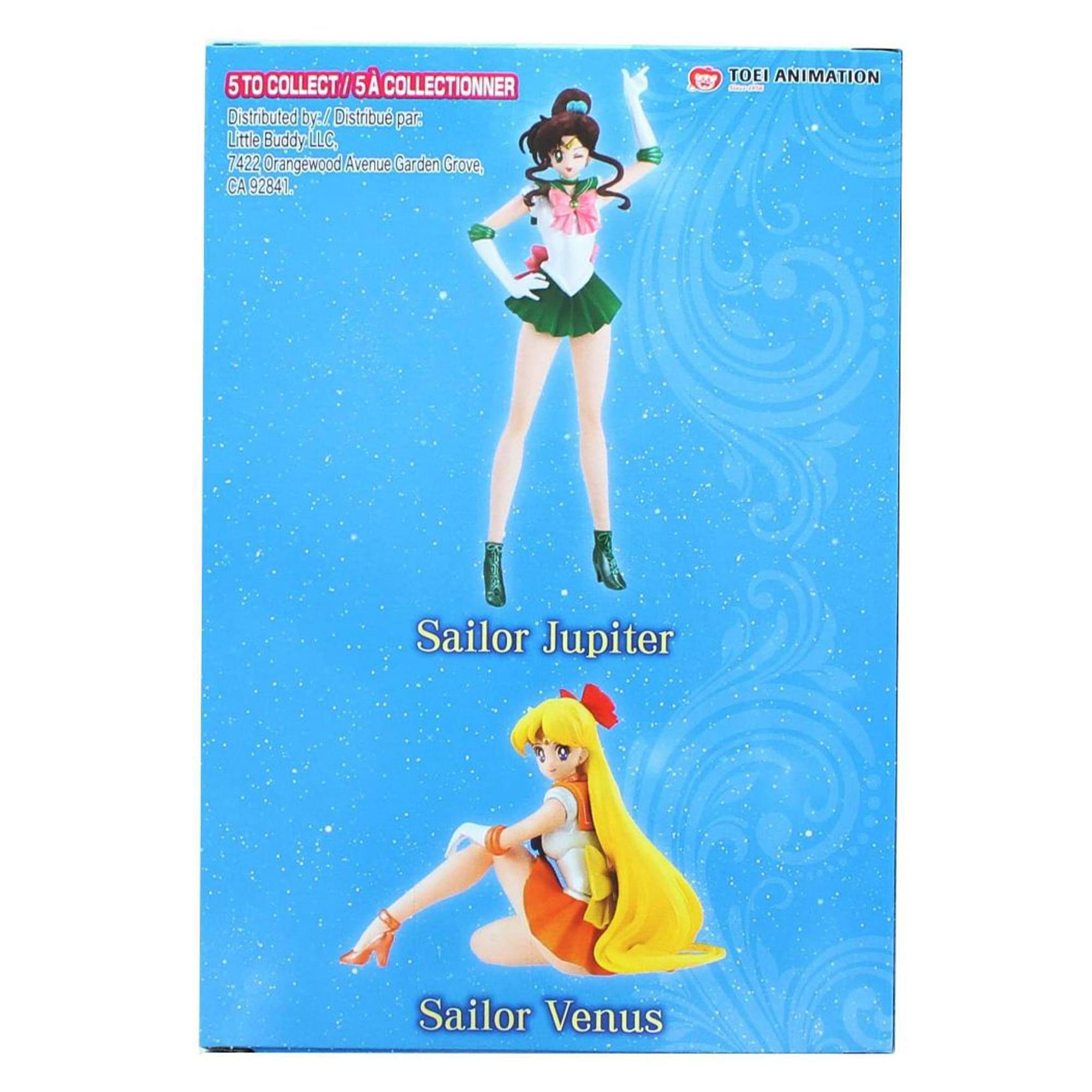 5 TO COLLECT / 5 À COLLECTIONNER  
Distributed by / Distribué par:  
Little Buddy, LLC.  
7422 Orangewood Avenue Garden Grove, CA 92841  

TOEI ANIMATION  

Sailor Jupiter  
Sailor Venus