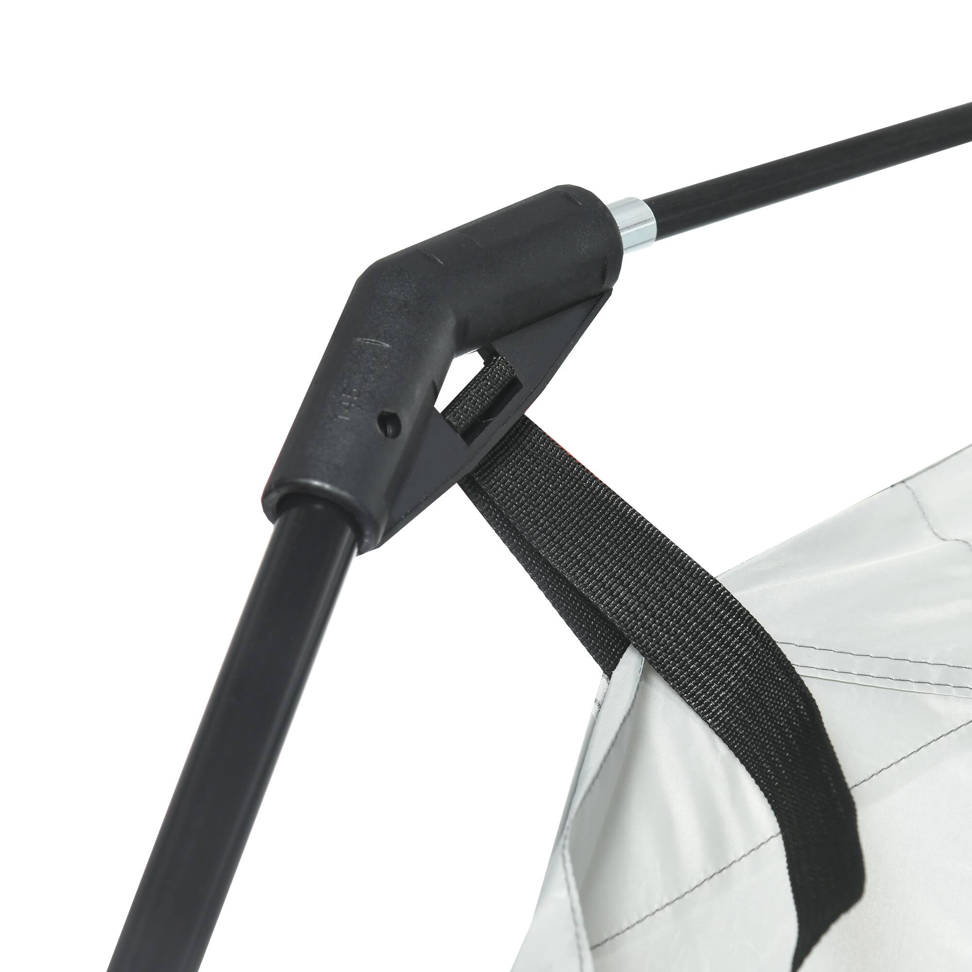 Alt View 7. Outsunny - 10' x 10' Screen House Room, UV50+ Screen Tent with 2 Doors and Carry Bag, Easy Setup - White.