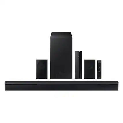 Front. Samsung - 4.1ch Soundbar + Rear Speakers with Subwoofer HW-C47M/ZA.