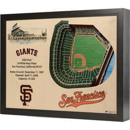 YouTheFan - San Francisco Giants 25.5" x 19.5" AT&T Park Stadium Views Wall Art - Multicolor