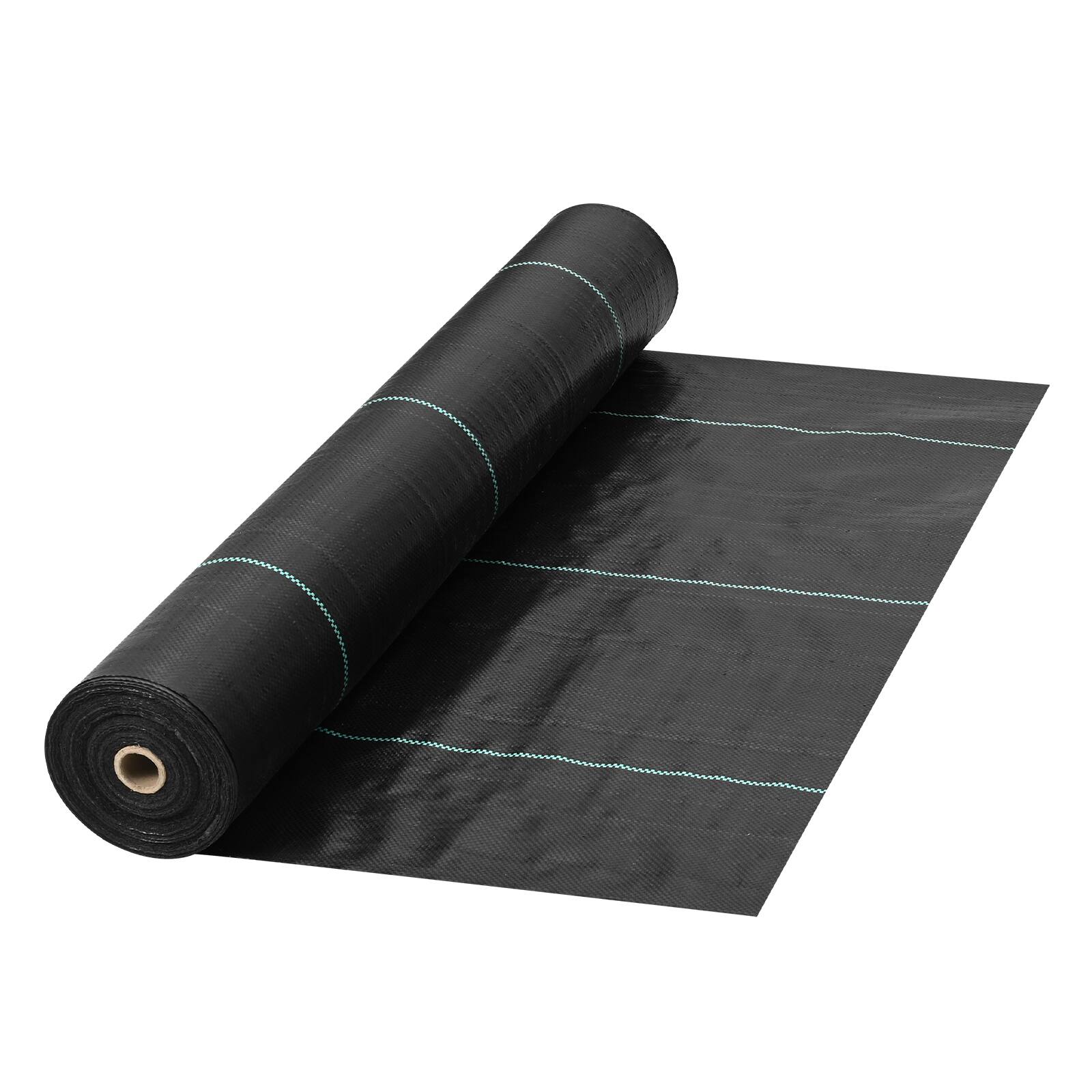 Front. VEVOR - Garden Weed Barrier Fabric, 5.8 OZ Heavy Duty Landscape Fabric, 4ft x 100ft Weed Block Control for Garden Ground Cover - Black.