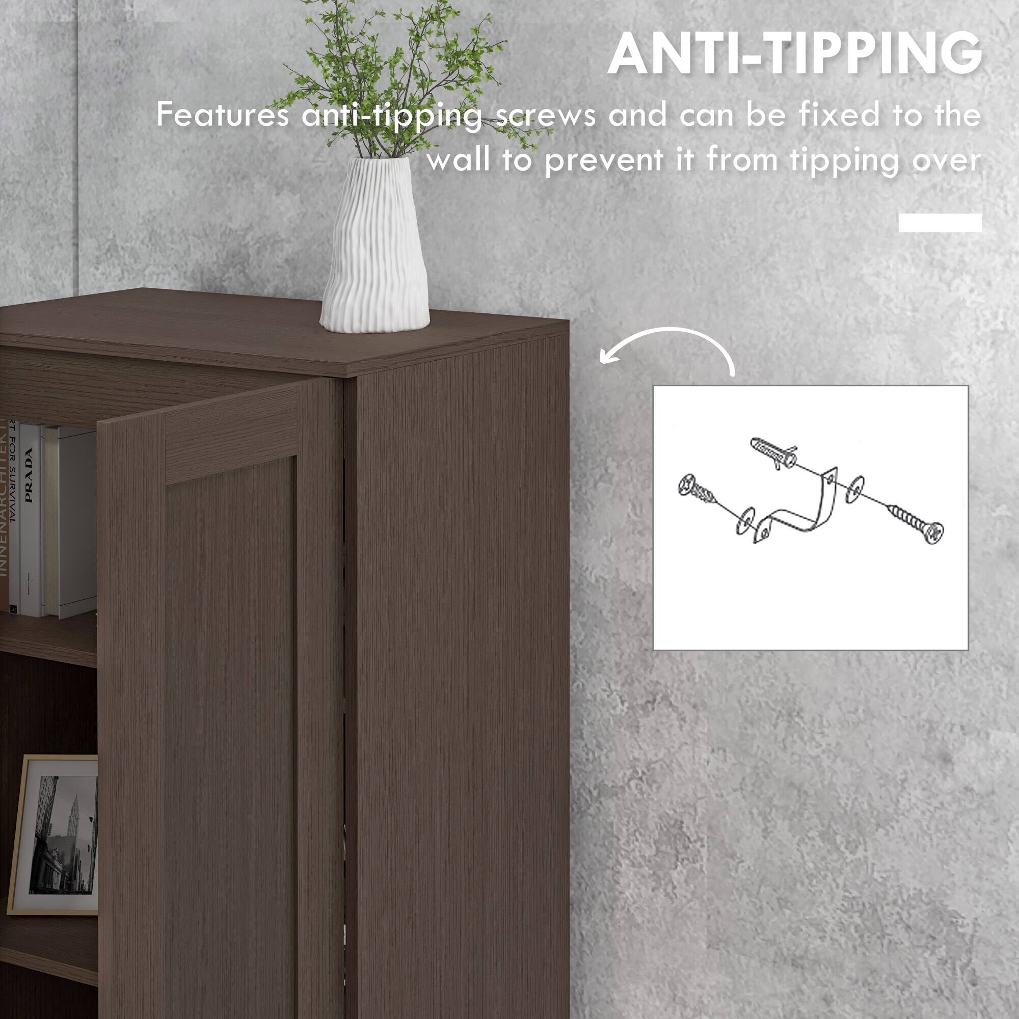 ANTI-TIPPING
Features anti-tipping screws and can be fixed to the wall to prevent it from tipping over
INNER ARCHITECTURE FOR SURVIVAL
PRADA