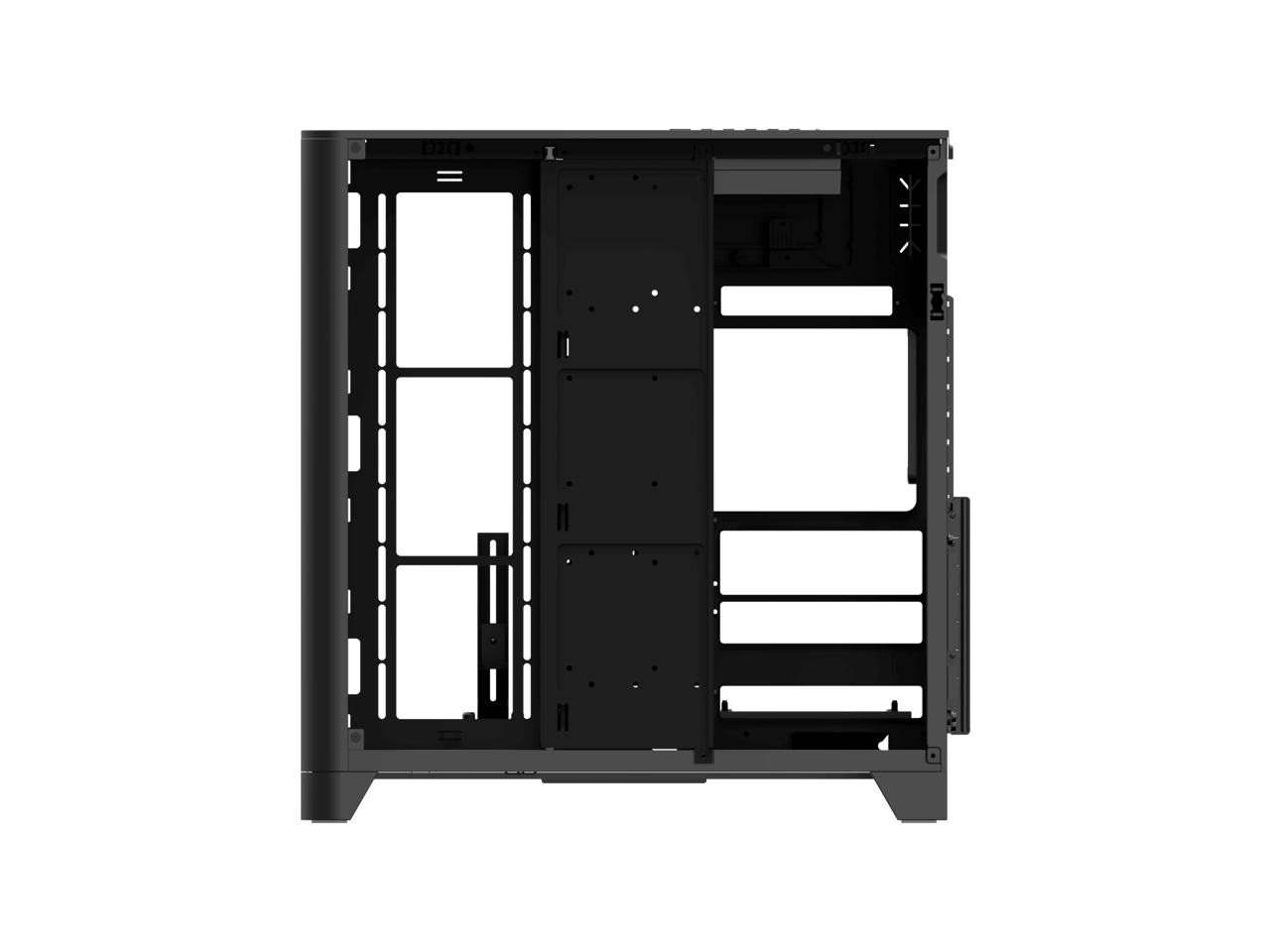 Alt View 5. Thermaltake - View 390 TG Mid Tower Chassis - Black.