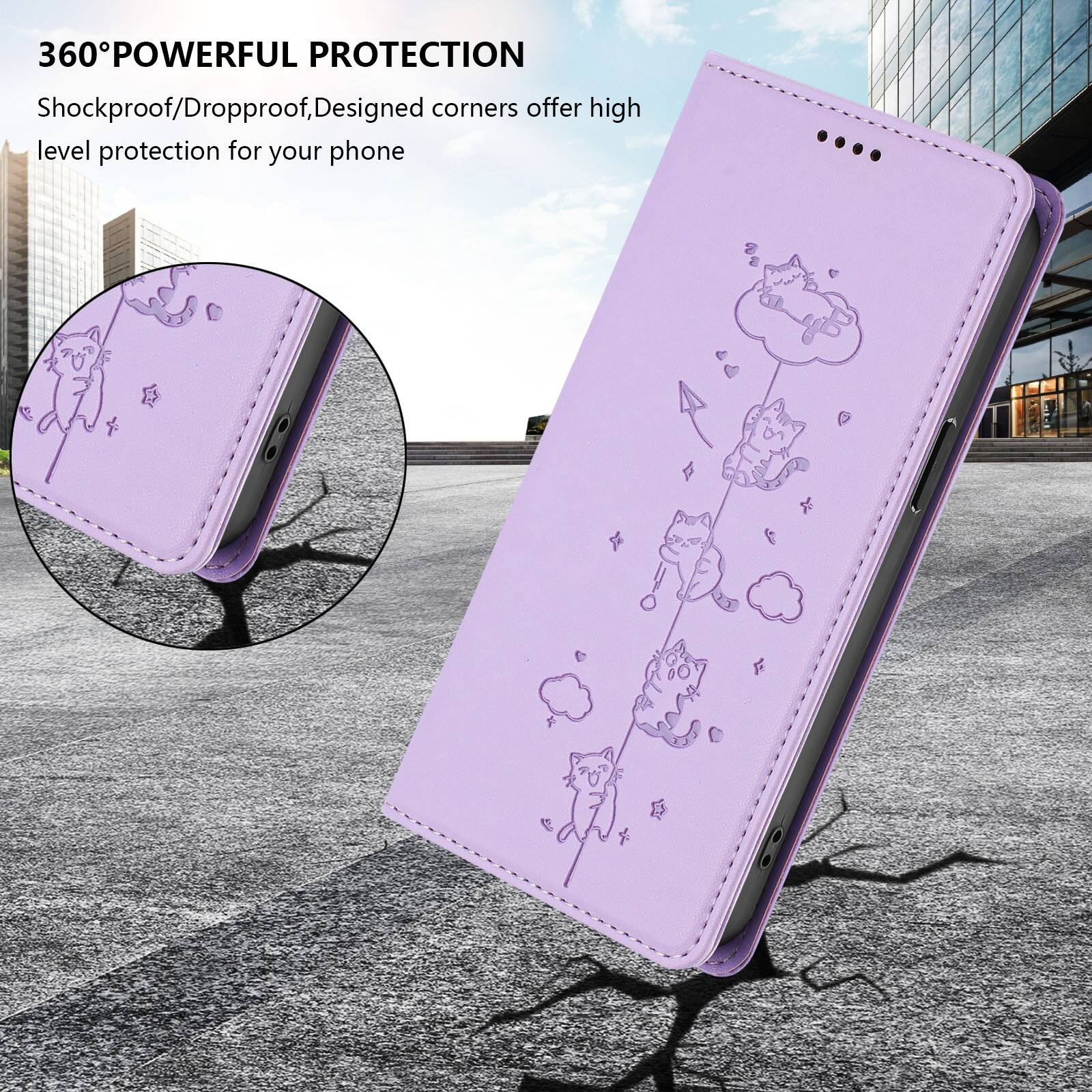 360° POWERFUL PROTECTION  
Shockproof/Dropproof, Designed corners offer high level protection for your phone