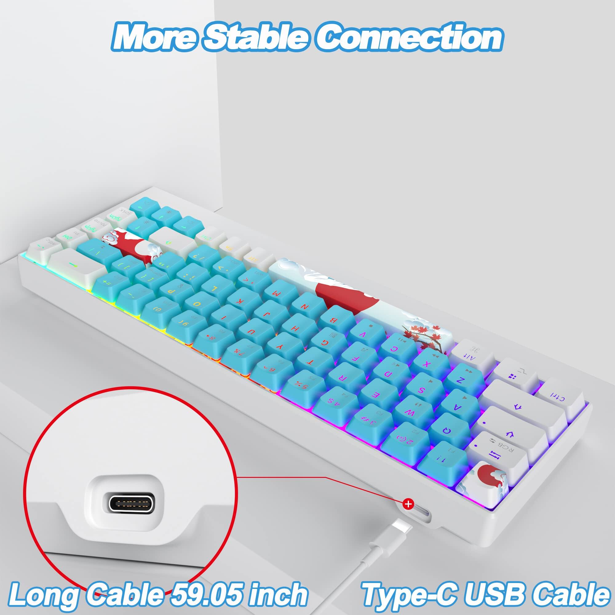 More Stable Connection

Long Cable 59.05 inch

Type-C USB Cable