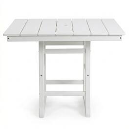 Boyel Living - HDPE Folding Square Patio Dining Table 37.8-in L x 37.8-in W - White
