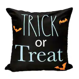 Funworld - Trick Or Treat 18 Inch Halloween Pillow Cover - Gray