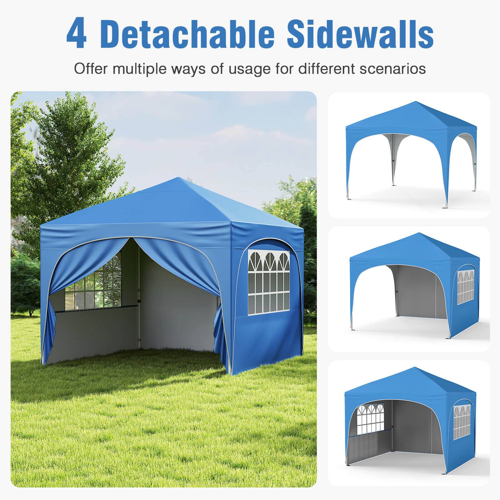 4 Detachable Sidewalls
Offer multiple ways of usage for different scenarios