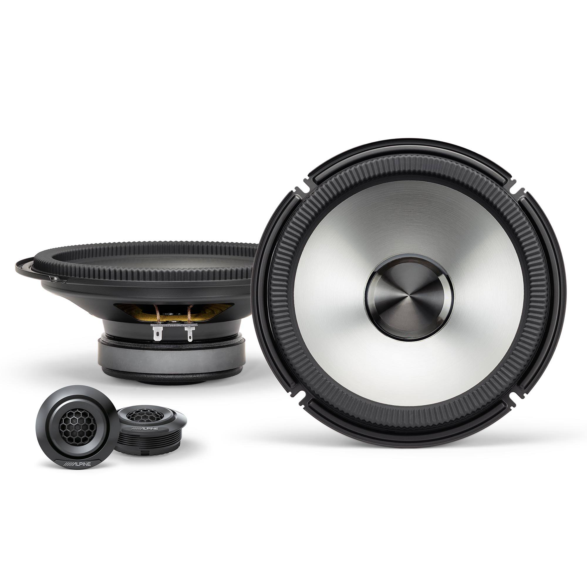 Front. Alpine - Alpine BRV-S80C 8" BassRev™ Component Speaker Set - Black/Gray.