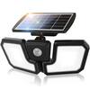 Front. Lepower - 270° Angle 1600LM Solar Security Lights Motion Sensor IP65 Waterproof Sensitive PIR Motion Sensor For Garage Yard - Black.