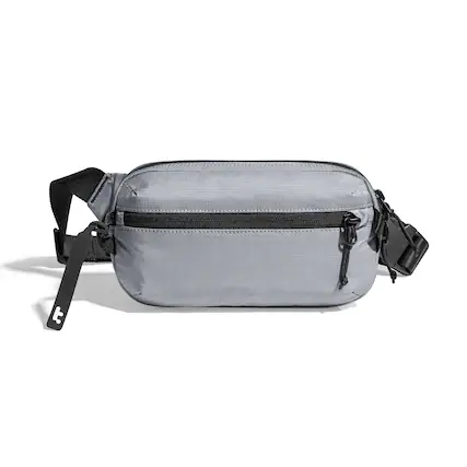 Front. tomtoc - Aviator-T33 1.5L Sling Bag with RFID Blocking, Minimalist Crossbody Bag Chest Bag Shoulder Pack for Travel, Daily Use - Gray.