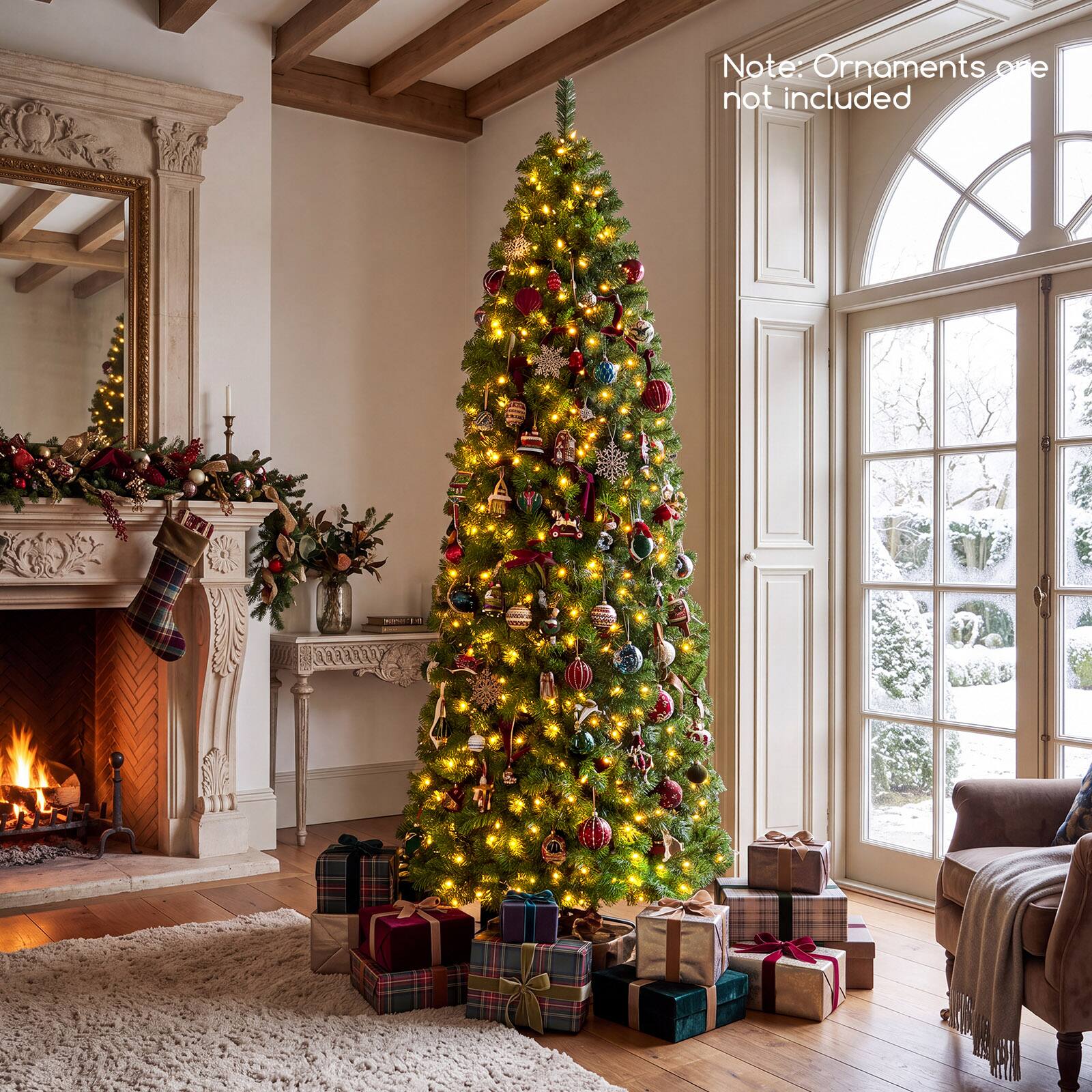Note: Ornaments are not included