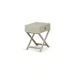 East West Furniture - Night Stand Urban Gray - Brown