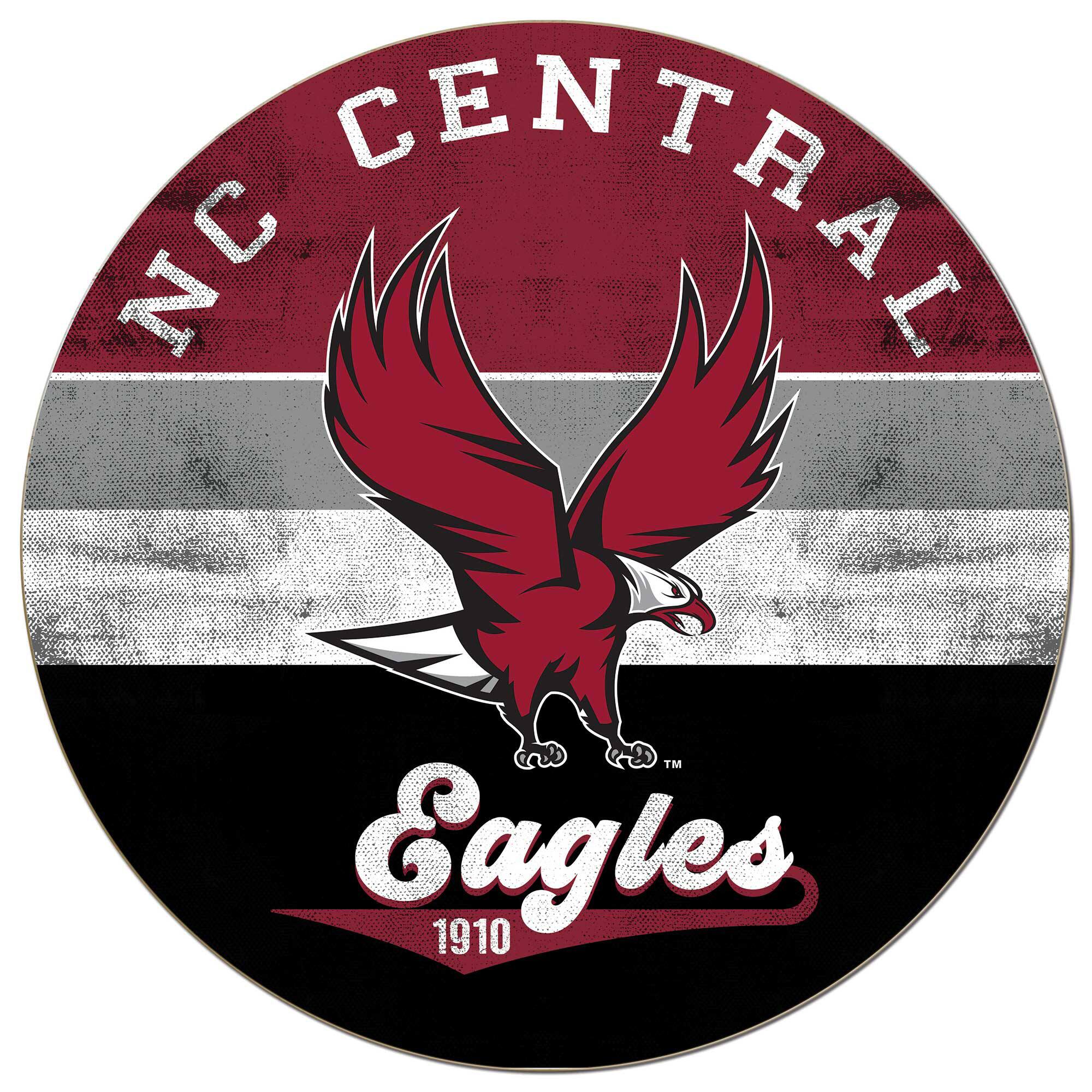 North Carolina Central Eagles 20'' x 20'' Retro Logo Circle Sign