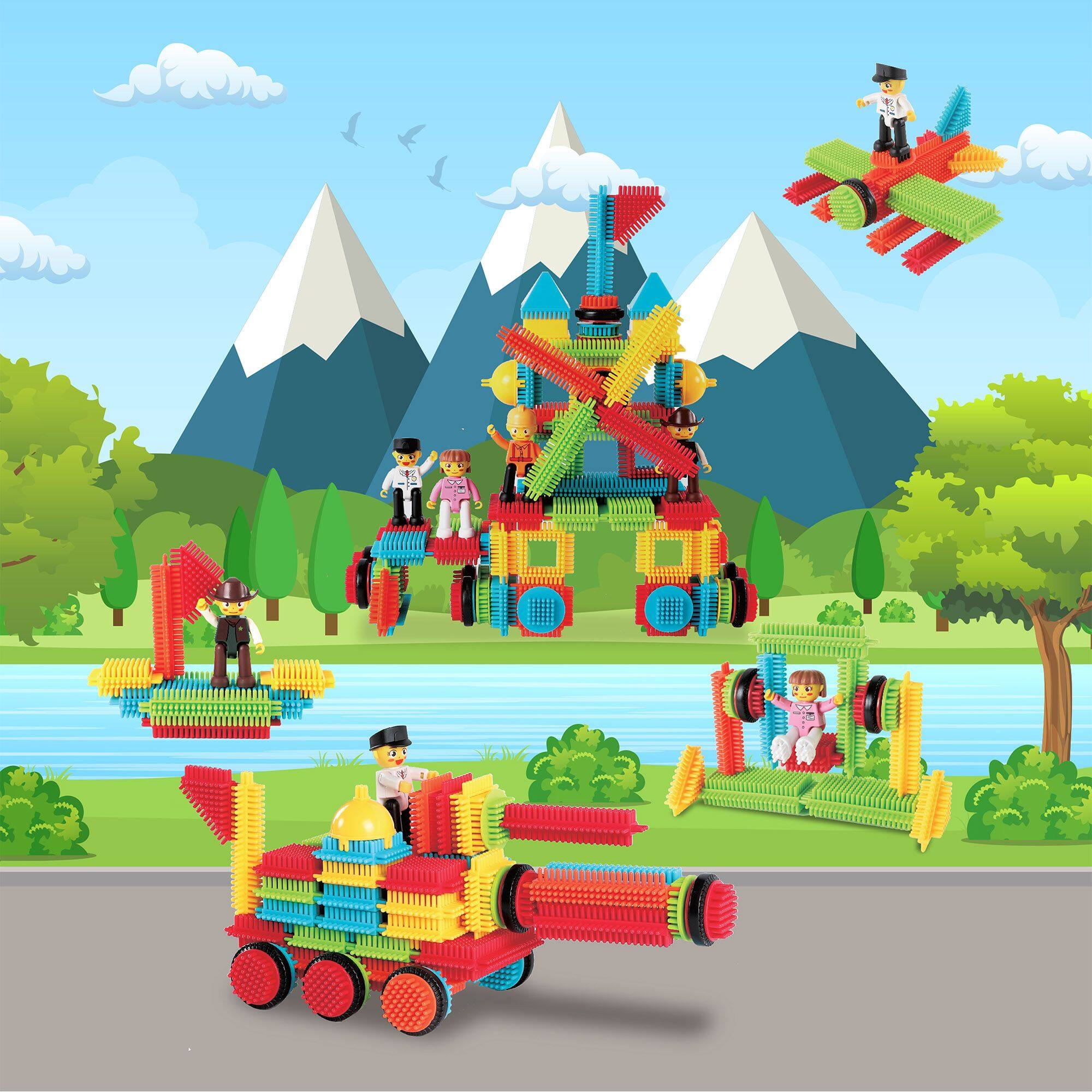 Alt View 2. PicassoTiles - PICASSO-TILES Magnetic Tiles for Kids, 116PCS Hedgehog Playset, Construction STEM Building Blocks Educational Toy.