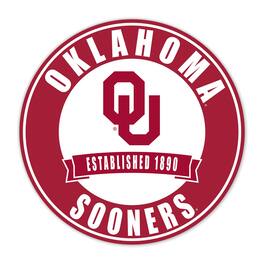 Fan Creations - Oklahoma Sooners 24" Circle with Banner - Multicolor