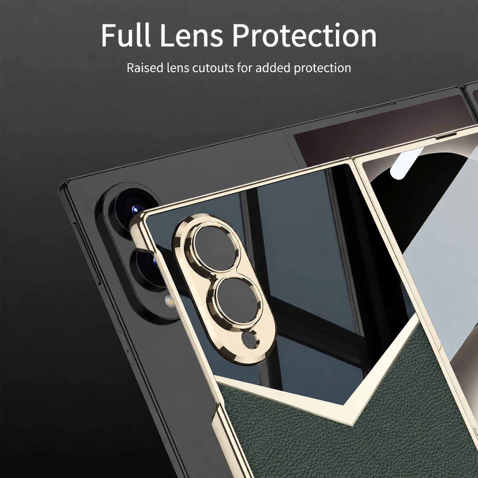 Full Lens Protection  
Raised lens cutouts for added protection