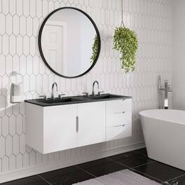 Vitality Bathroom Vanity Basin Included by Modway - White Black