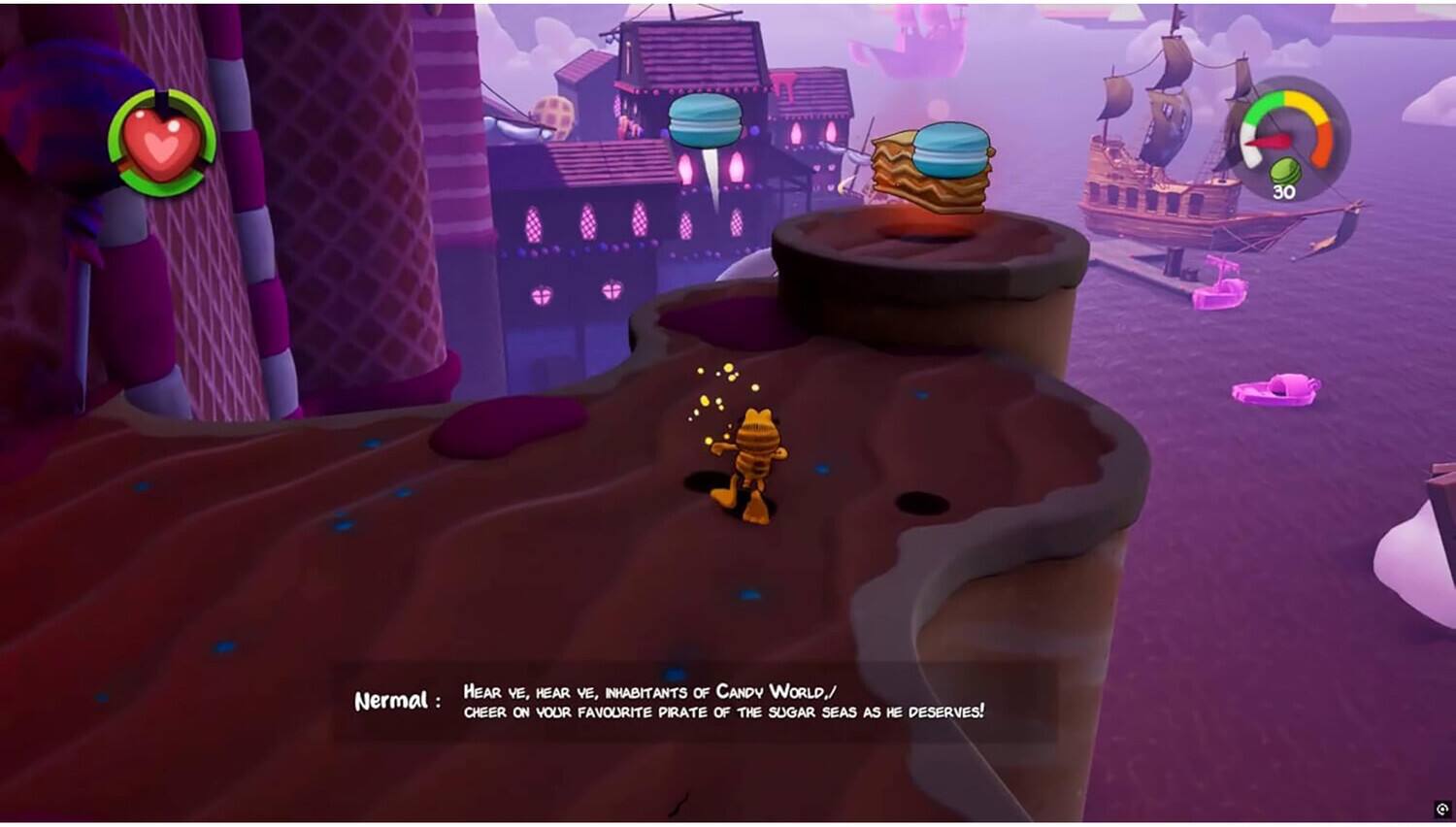 30

HEAR YE, HEAR YE, INHABITANTS OF CANDY WORLD.  
NERMAL: CHEER ON YOUR FAVOURITE PIRATE OF THE SUGAR SEAS AS HE DESERVES!
